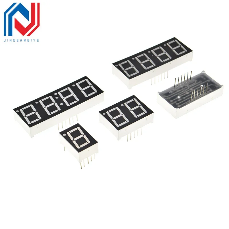 5PCS 0.28/0.36/0.4/0.56 inch 0.36inch 7 Segment 1/2/3/4 bit Red Digital Tube Common Cathode/Anode LED Digit Display 1bit/2bit