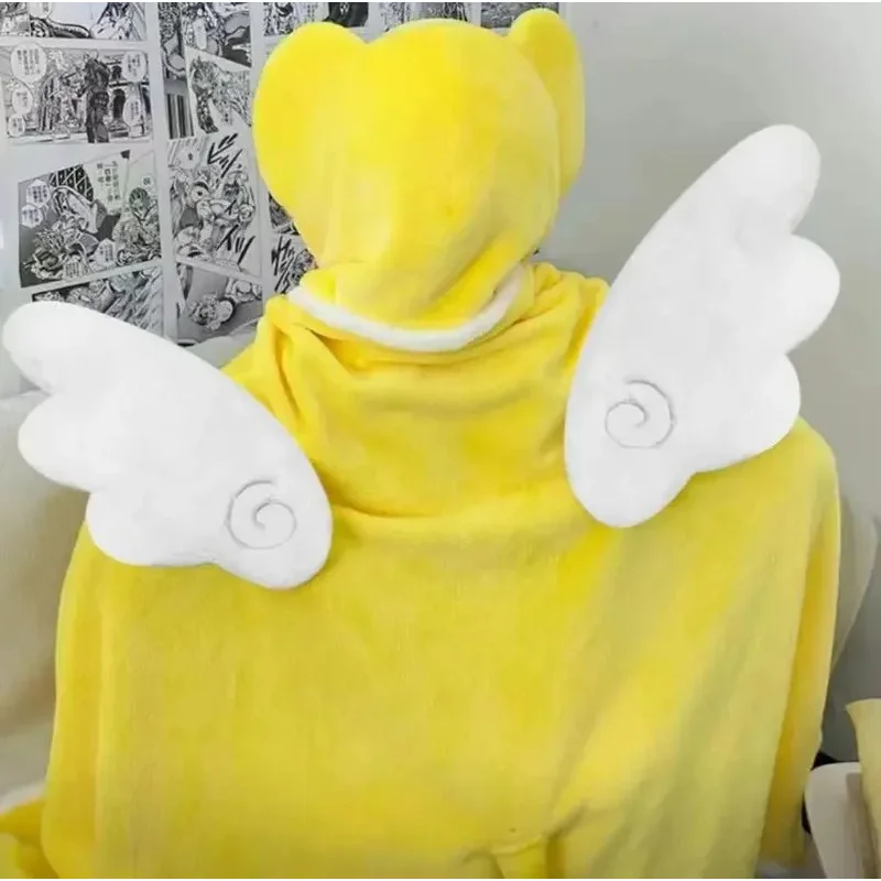 2025 أنيمي بطاقة الآسر ساكورا سيربيروس مقنعين شال القيلولة عباءة الصيف تأثيث المنزل عنبر تكييف الهواء بطانية