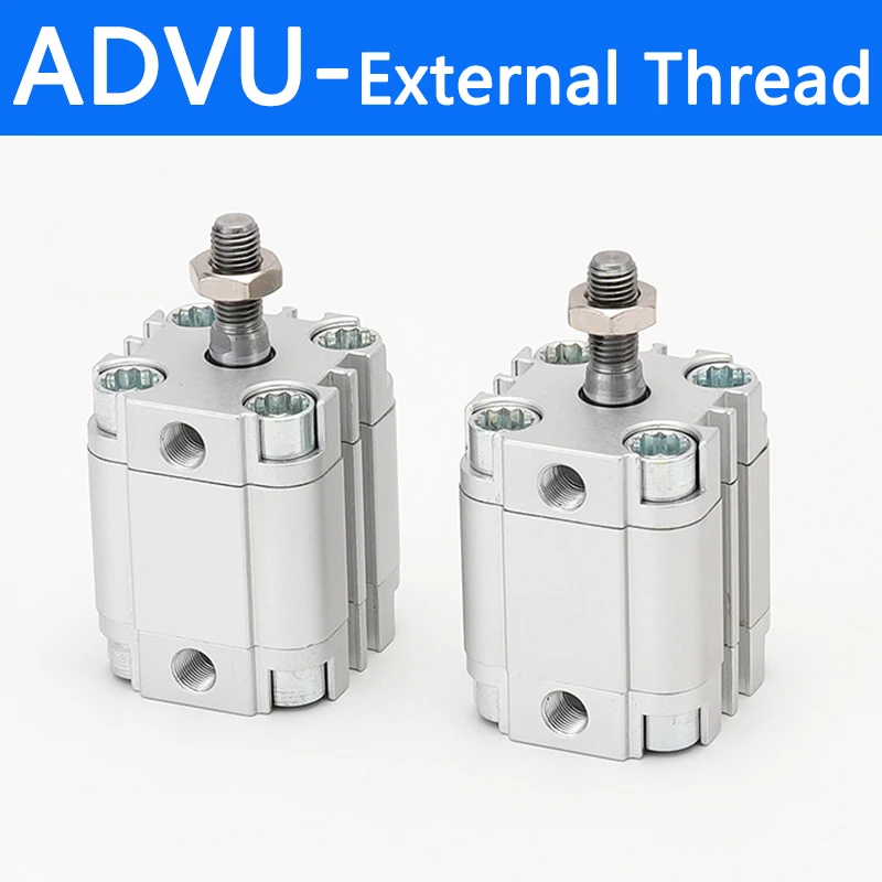 

Compact Thin Cylinder ADVU12-80/5-100-A-P-A Externally Threaded Piston Rod