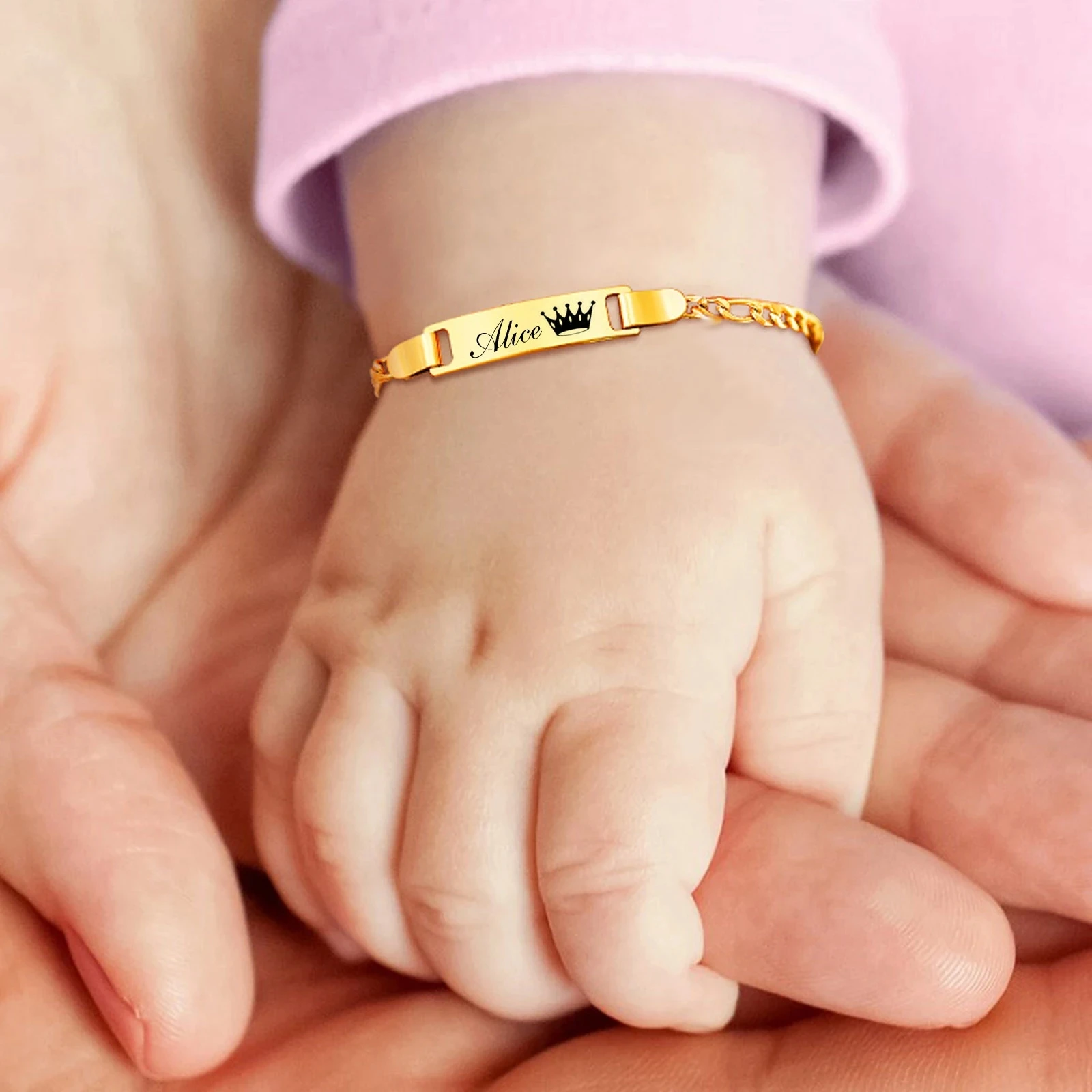 Jewelry Making For Kids - Kissmoon Custom Engrave Name Baby ID