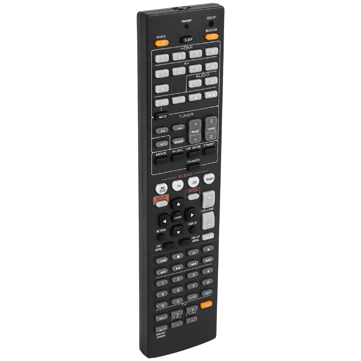 POSV-Telecomando per YAMAHA RX-V375 RX-V467 RX-V565 RX-V567 RX-V571 RX-V665 RX-V765 HTR-3066 HTR-4065 HTR-3066BL RX-V373BL