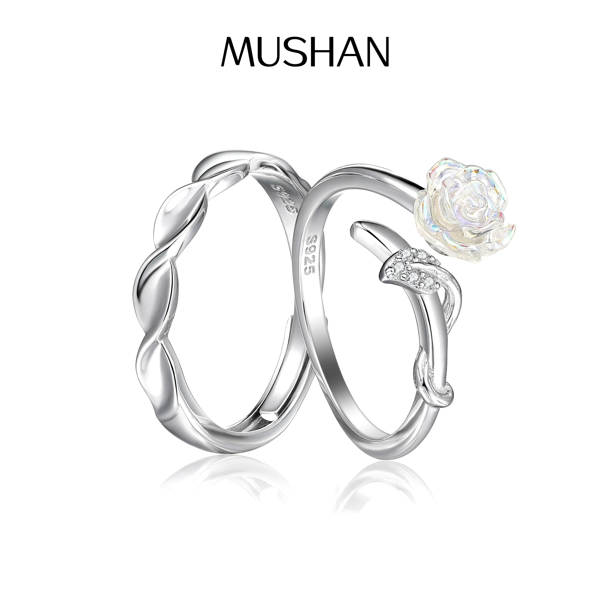 

Ювелирные изделия MuShan: Кольцо из стерлингового серебра 925 пробы с драгоценными камнями HCD, обручальное, для помолвки, вечеринки, подарок на девичник, женские кольца, изысканные ювелирные изделия