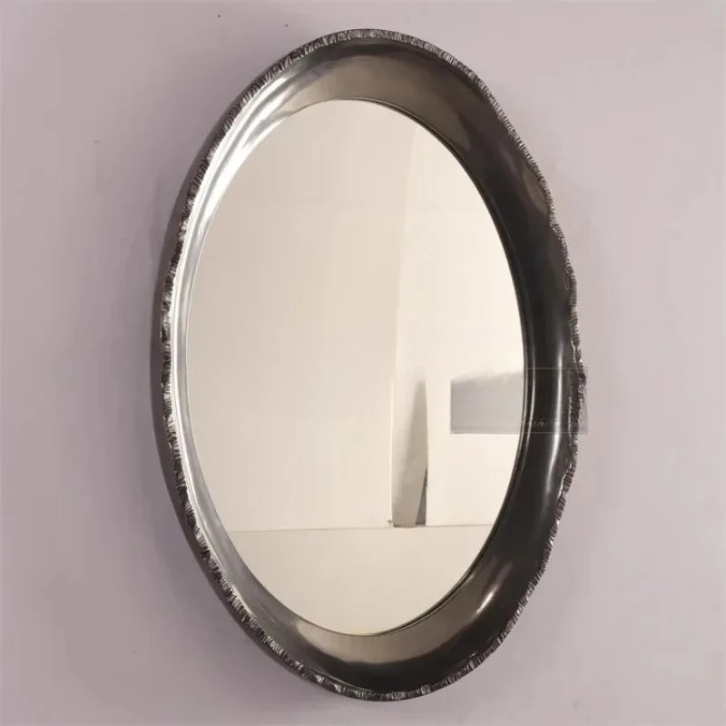 

81 * 110 retro makeup bathroom mirror three-dimensional antique copper gray silver art modern decorative mirrorAsmt52