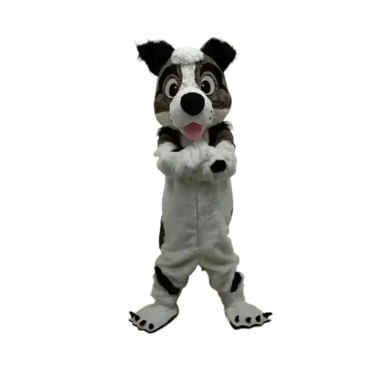 

Long Fur Furry Husky Dog Fox Fursuit Wolf Mascot Advertising Event Costume Fancy Dress Party Anime Shows Adult Surprise Props
