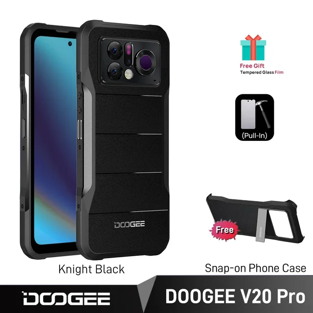 New DOOGEE V20 Pro Rugged Production1440*1080 Thermal Imaging Resolution 6.43”2K AMOLED 12GB+256GB 7nm 5G Chipset