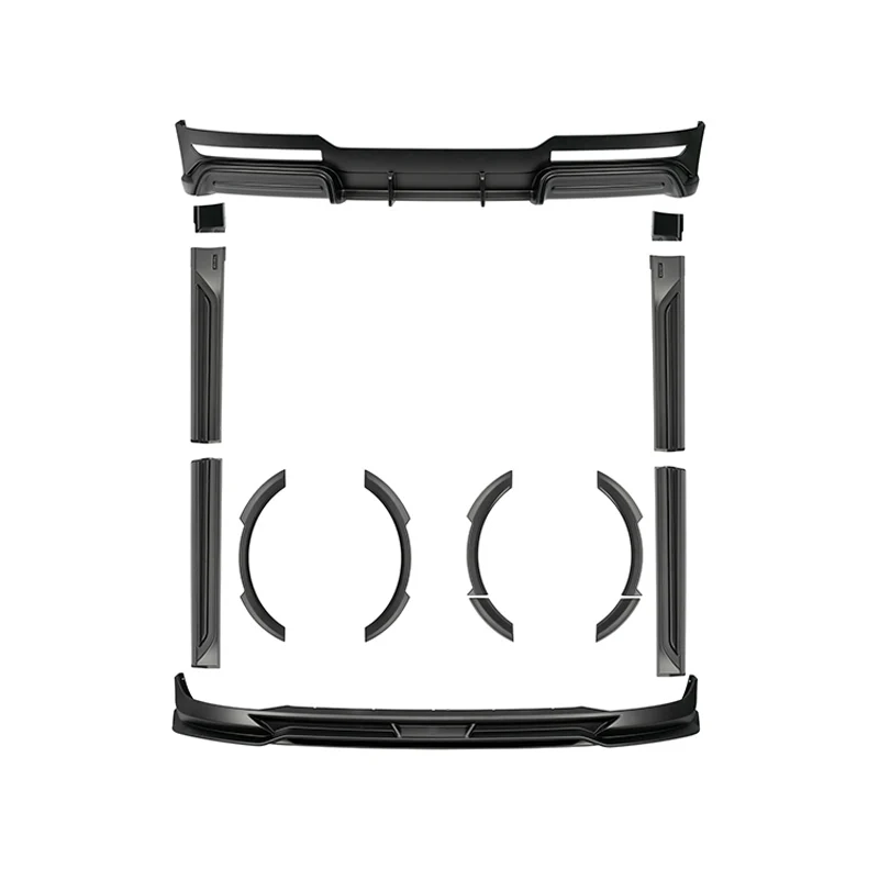 

Front Bumper Rear Bumper Body Kit Manufacturer High Quality Plastic ABS Material Gloss Black Polished Side Skirts