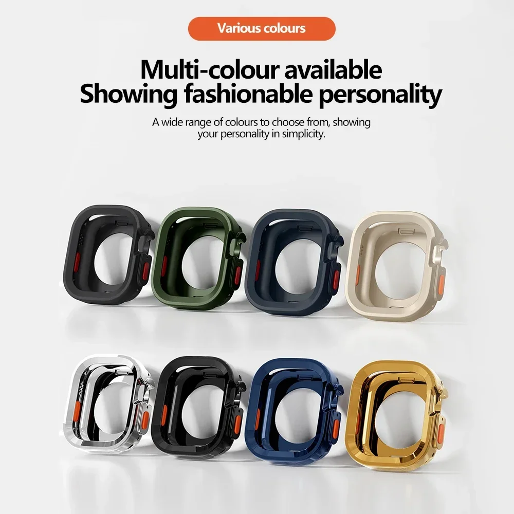 Silicone Sport Bumper Soft Case For Apple Watch 10 9 8 7 6 SE 5 Anti-drop Matte Cover For iwatch 46mm 49mm 41mm 40mm 44mm 45mm image 2