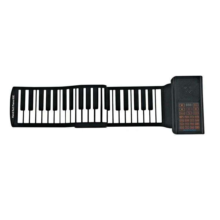 61 Keys Hand Roll Piano Roll up Piano Kids Toy Piano