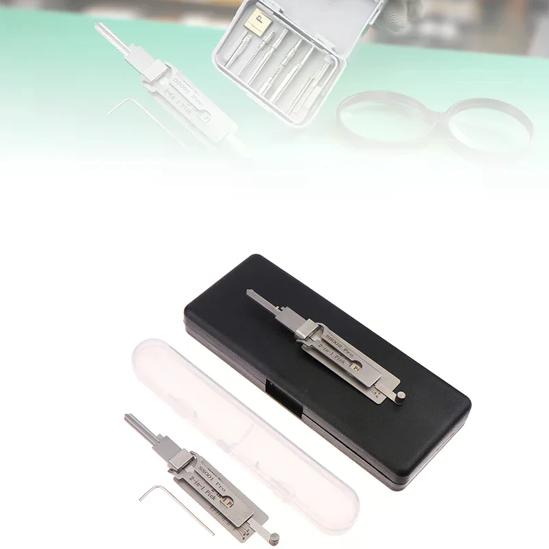 2-in-1 Measuring Tool Spanner Lock Key Precision Hook And Pick-up Set SS001 SS002 SC20 KW5 Tooth Measuring Repair Tool