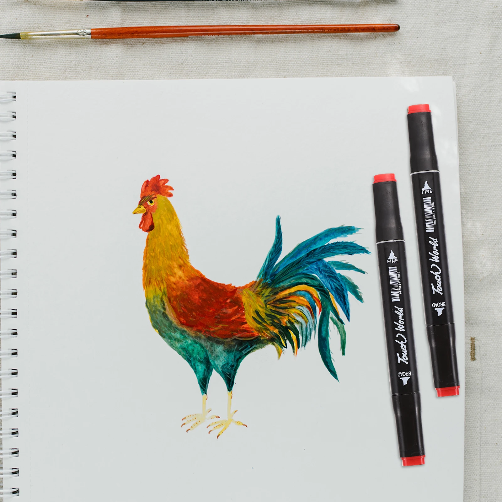 

1Set 80 Color Dual Tip Markers Professional Grade Painting Pens for Smooth Blending No Fast Drying Art Markers for Craft