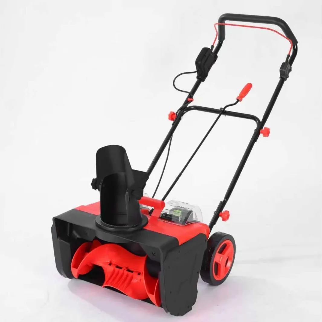 Foldable Hand-Pushed Electric Carbon Steel Snow Sweeper 13.5KG Zhejiang Small Household Snow Machine