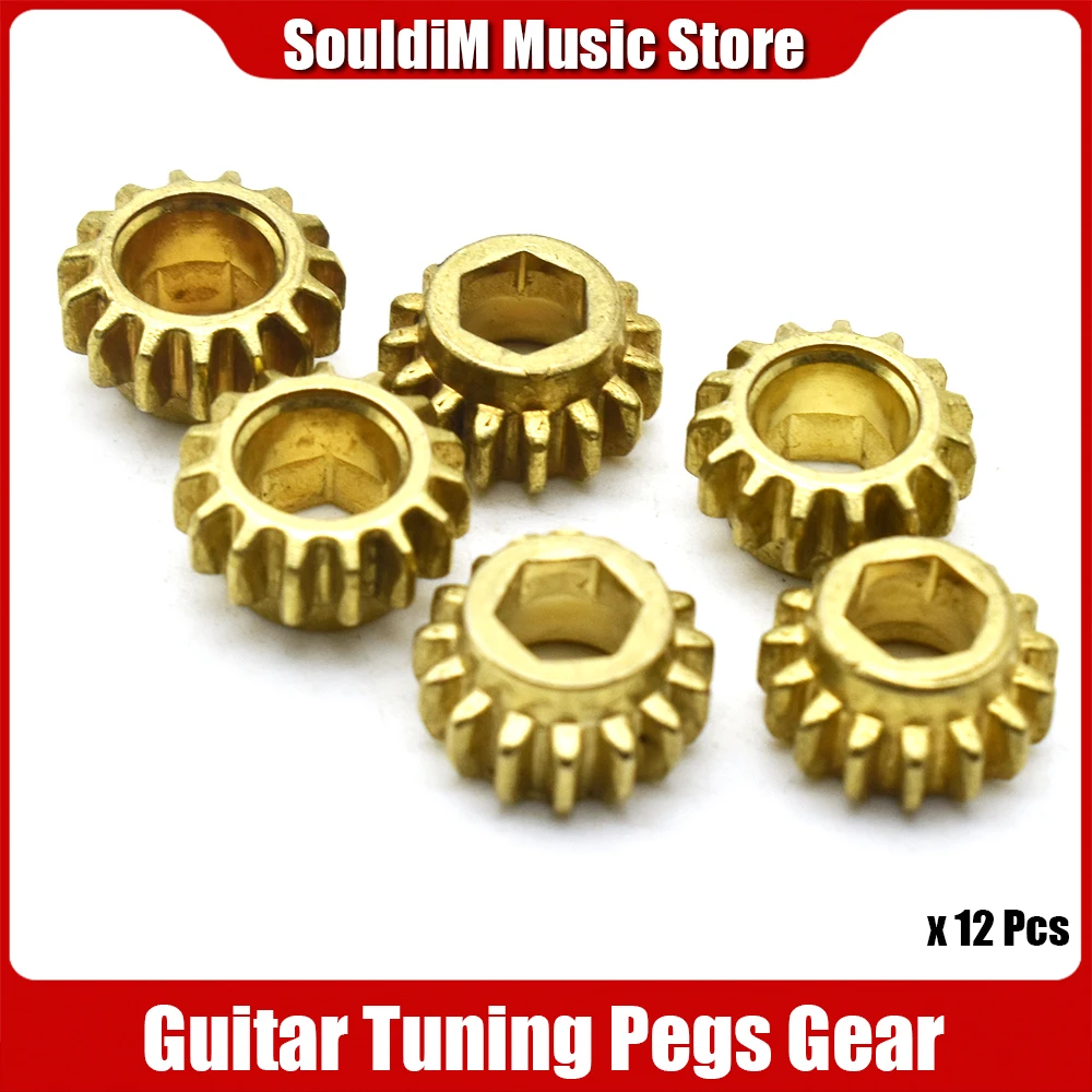 12pcs Gear Ratio 1:15 Guitar Tuners Tuning Pegs Key Machine Head Mount Gear for guitar accessories parts