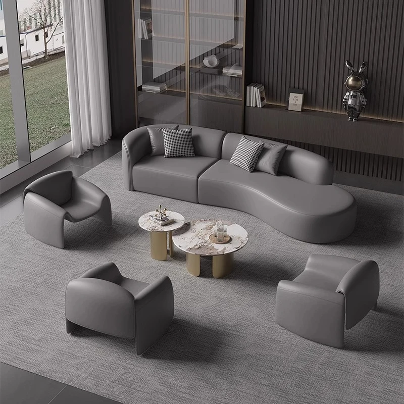 

Hotel Lobby Sofa VIP Club Exhibition Hall Lobby Business Rest Area Reception Sales Office Sofa Combination