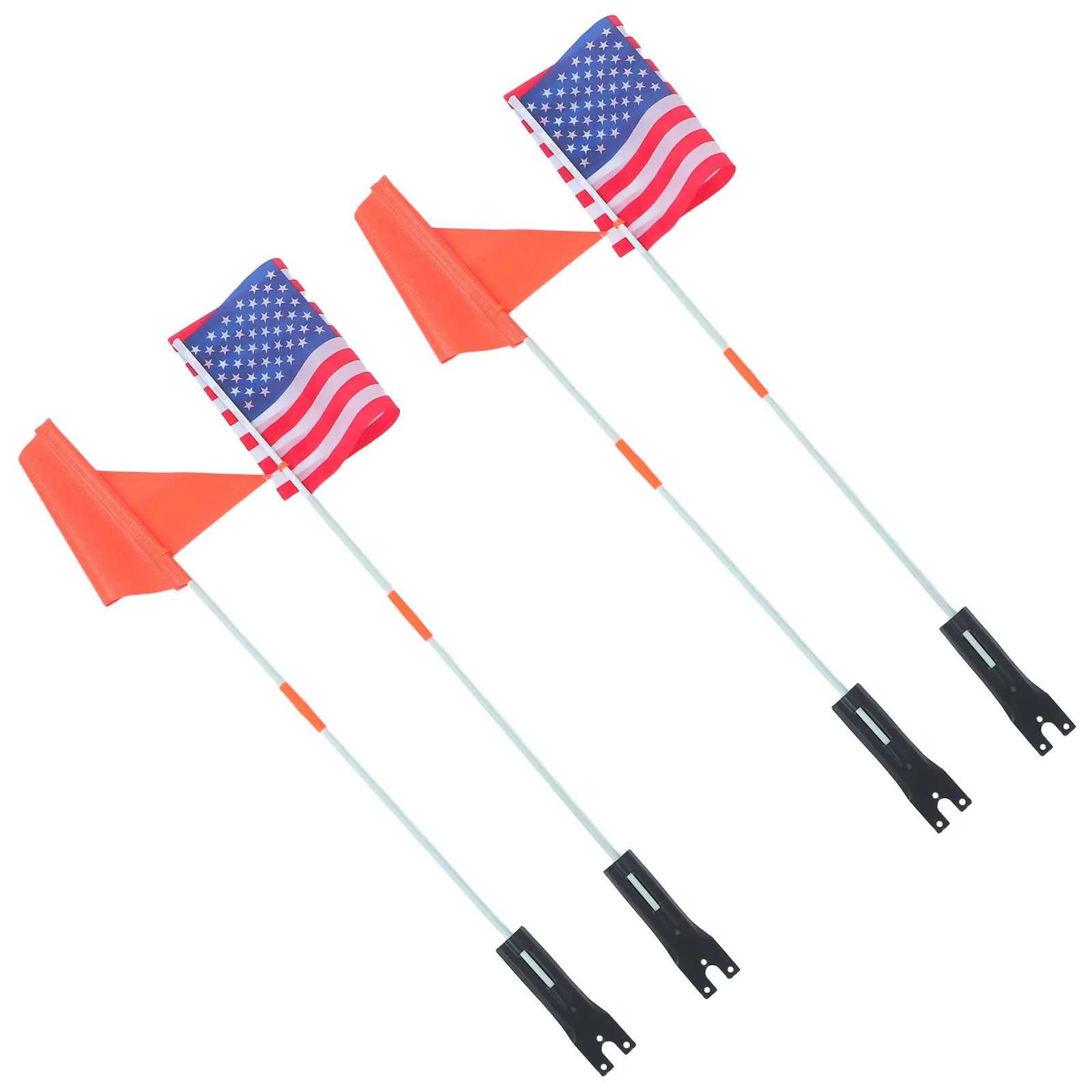 

4Pcs Bike Safety Flag Poles for Kids High Visibility Child Bicycle Flags Adjustable Rear Flagpole Outdoor Riding Accessories