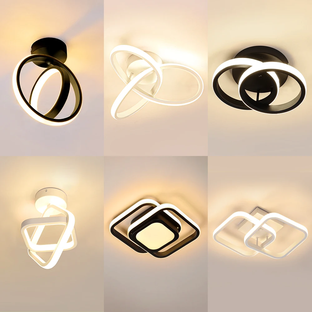 RUNTOIN Modern LED Ceiling Light Corridor Light Home Lighting Led Surface Mounted for Bedroom Living Room Corridor Light 3-color