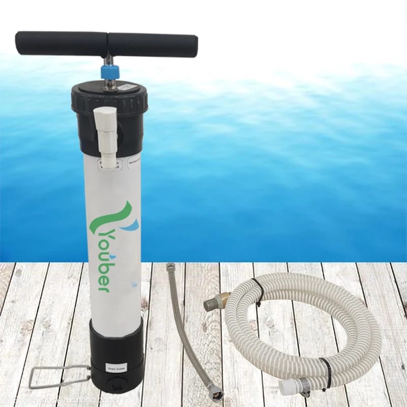 Flood water purification hand pump UF filtration system outdoor emergency water filter manual Portable UF water filter purifier