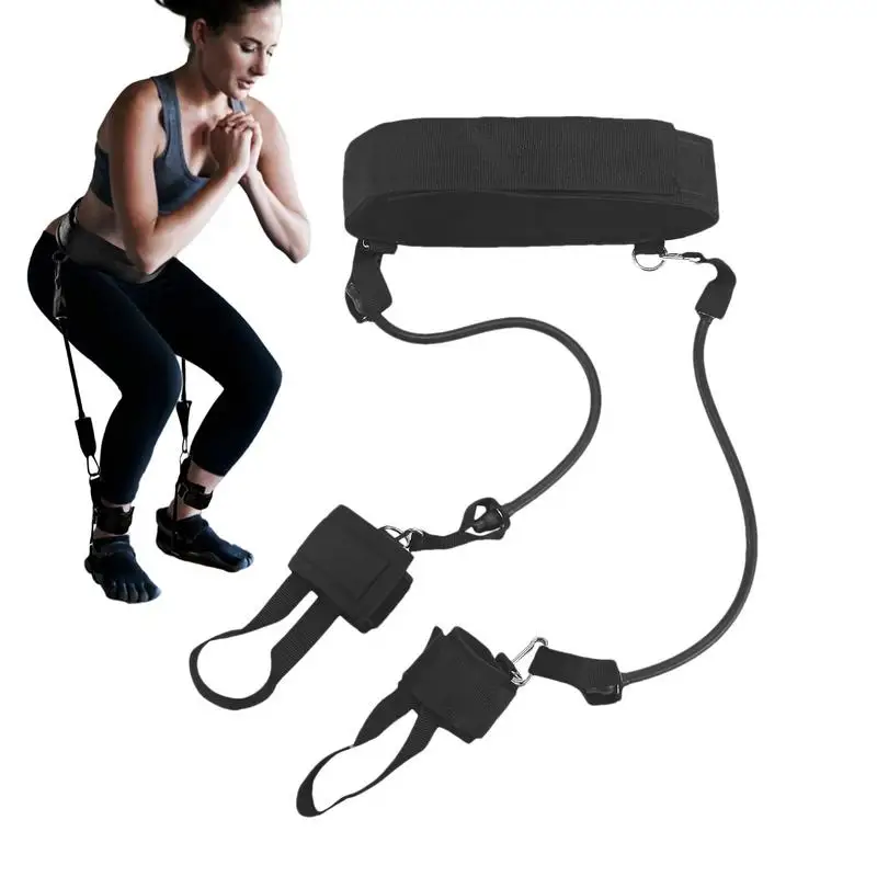 Vertical Jump Resistance Bands Set Bounce Trainer Pull Rope Leg Strength Squat Agility Training Elastic Belt Fitness Equipment