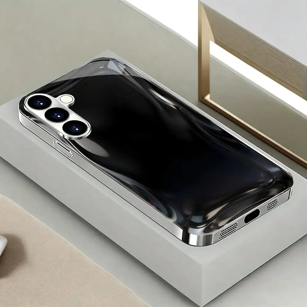 Liquid Glass Glass Phone Cover For Samsung Galaxy S26 S25 S24 S23 S22 S21 Ultra Plus FE Full Camera Lens Protection Hard Shell