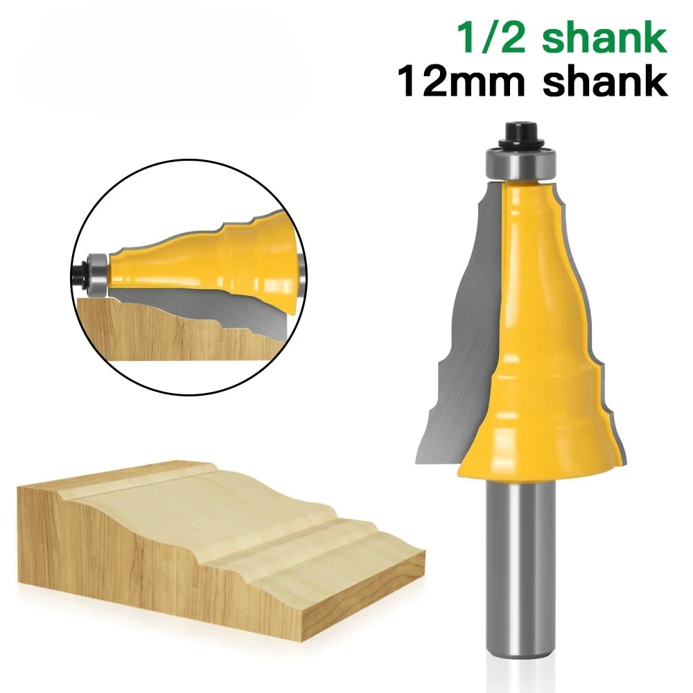 

Door & Window Casing Router Bit - 1/2" Shank 12mm shank - Line knife Woodworking cutter Tenon Cutter for Woodworking Tool