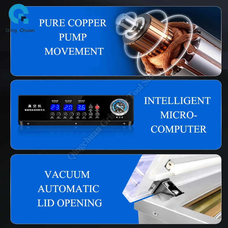 Vacuum Food Sealers Vacuum Machine for Food Packaging Commercial Home Automatic Packing Machine Vacuum Sealing Machine