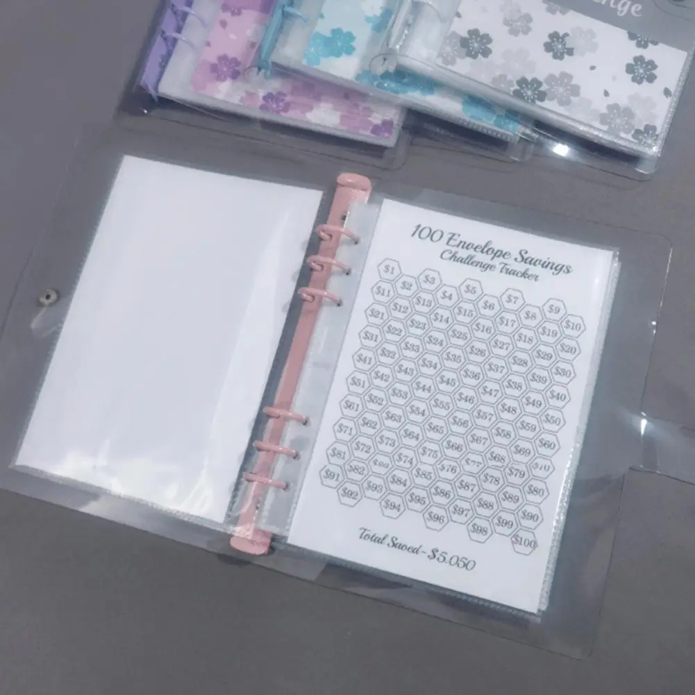 持続可能な動機付けのソリューション、チャレンジバインダー、耐久性のあるチャレンジ、100封筒のお金の節約バインダー
