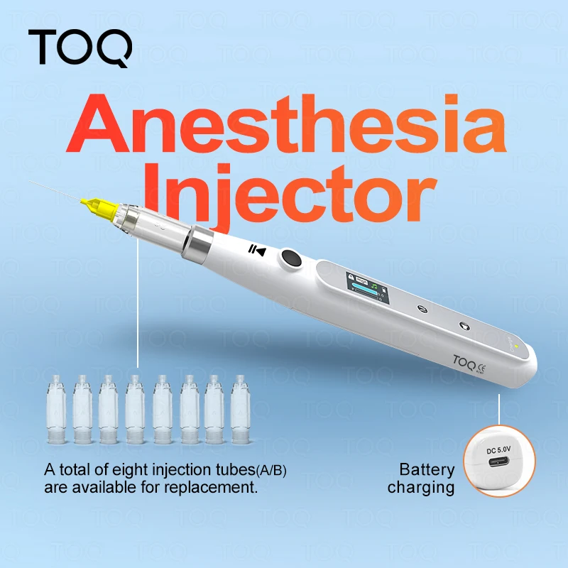 Oral Anesthesia Injector Portable Painless Wireless Dental Local Anesthesia with Operable LCD Display Chargeable & suction back