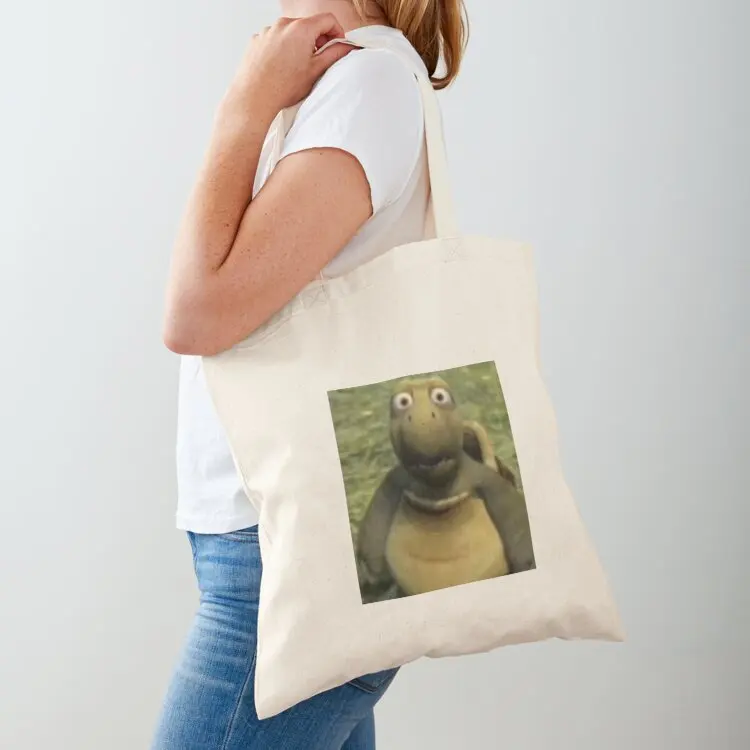 

Verne Over The Hedge Turtle Tote Bag custom tote bag shopper bag woman shopper women canvas reusable shopping