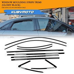 Car Exterior Window Trim Strip For Audi A3 S3 Sedan 2015-2020 Decorative Cover Kit