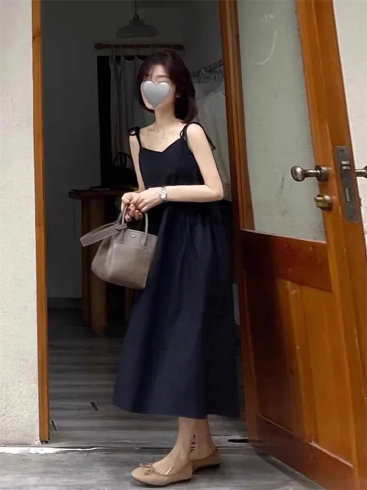 

Black Strapless Maternity Dress Women's Early Autumn Complete plus Size Fat MM Meat Covering Slimming Cardigan Two-Piece Set