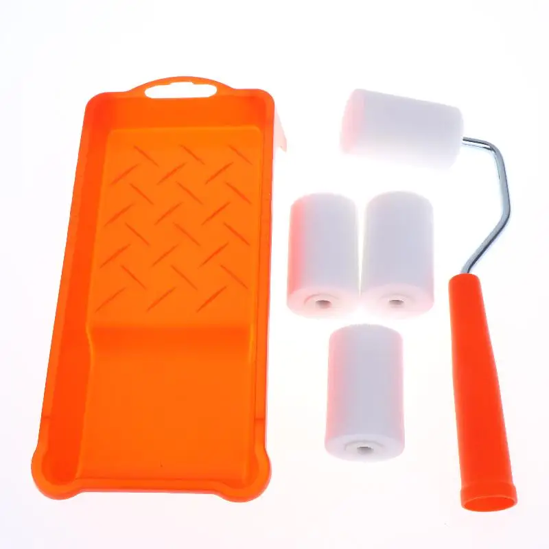 Picture 7: 6Pcs Foam Paint Roller Kit 2 Inch Mini Rollers with Tray Liner for Home Improvement Precise Corner Painting Projects