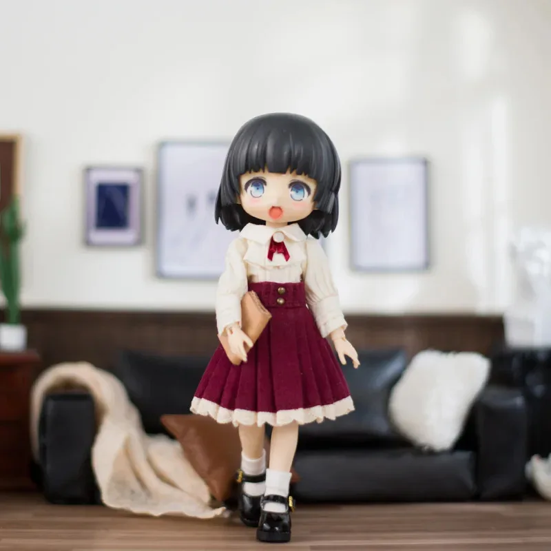 

Obitsu 11, аксессуары для кукольной одежды, римский праздничный кружевной винтажный комплект, платье, рубашка в европейском стиле, плиссированная юбка для OB11 BJD, одежда