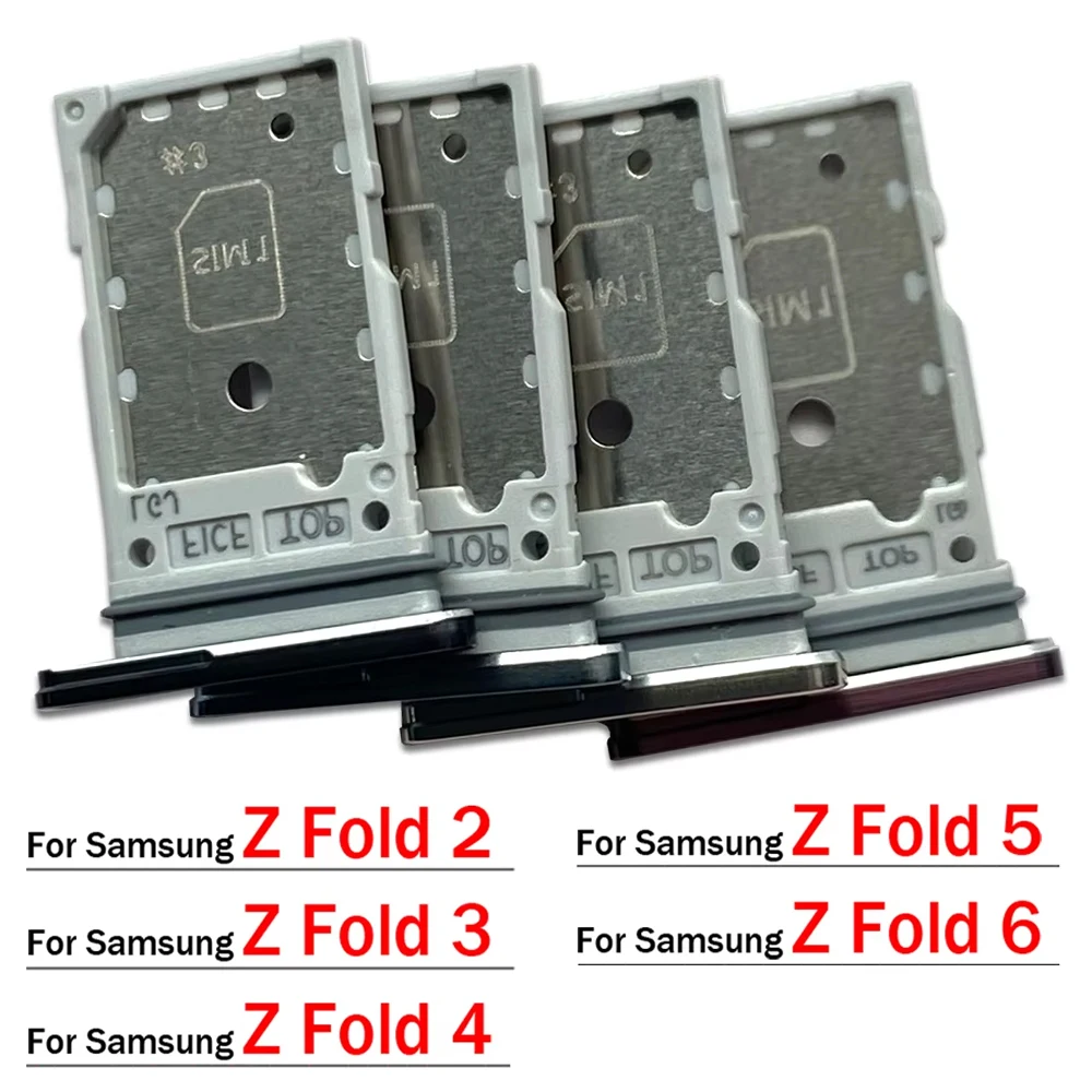 

SIM Card Tray Slot Holder Adapter Accessories For Samsung Z Fold 2 3 4 5 6 F916 F926 F936 F946