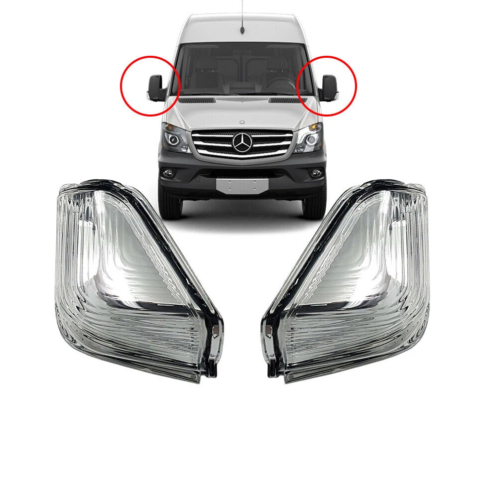 Lampu indikator sinyal belok cermin samping pintu sayap spion luar 2006-2016 Sprinter untuk VW Crafter Mercedes