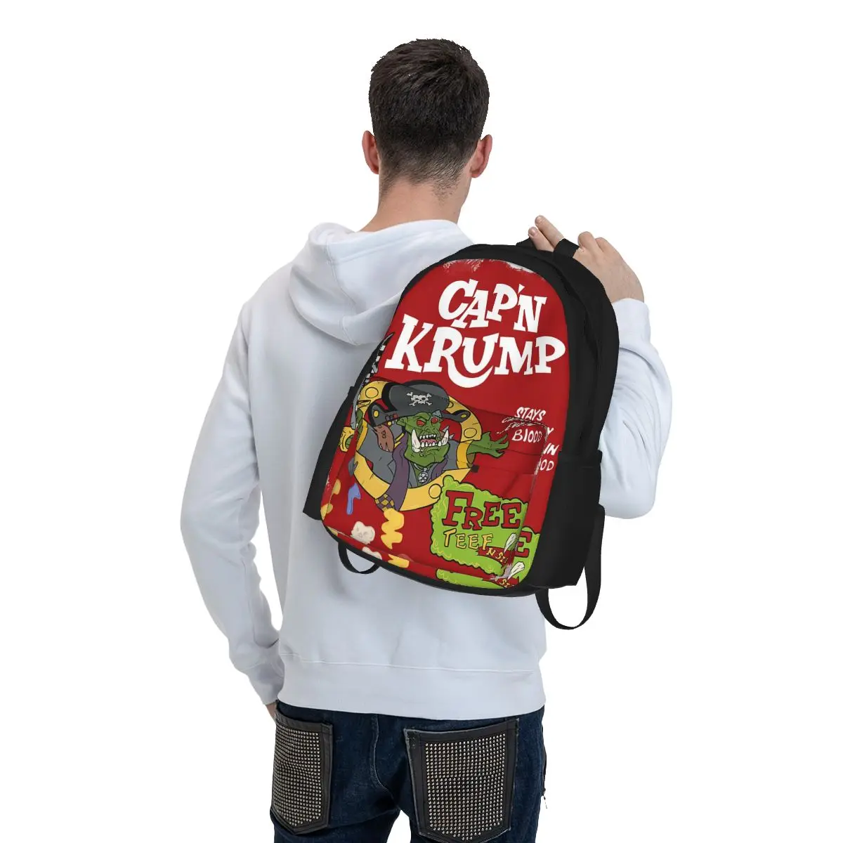 Warhammer Cap'n Krump Rucksäcke Jungen Mädchen Bücher tasche Studenten Schult aschen Cartoon Kinder Rucksack Laptop Rucksack Umhängetasche