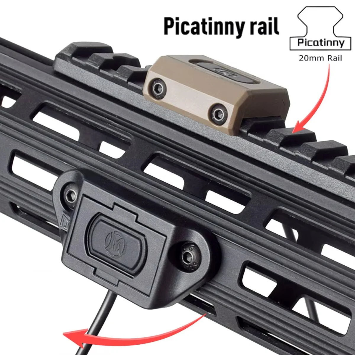 UNITY Picatinny SL Light Laser Button Ferndruckschalter für Surefire M300 M600 2.5 3.5 SF Crane Plug NGAL – Detail 11