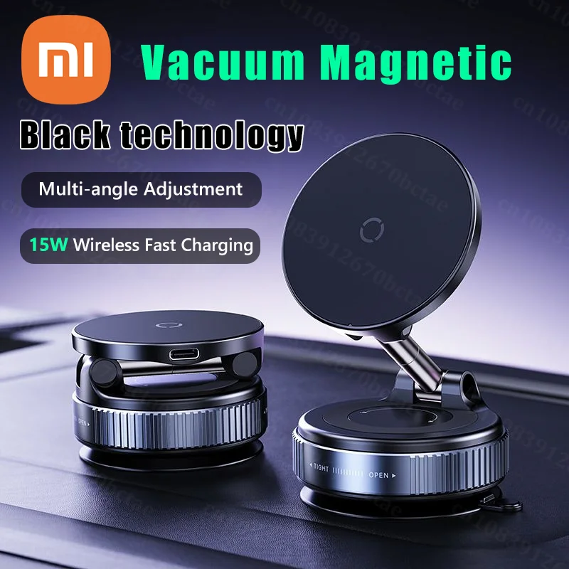 Xiaomi K007S soporte de teléfono de coche de carga inalámbrica ventosa de vacío mecánica soporte de adsorción súper magnético soporte Universal