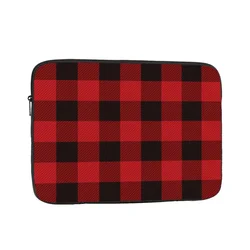 Country Christmas Cottage Primitive Lumberjack Buffalo Plaid Notebook Laptop Bag Case Pouch Tablet Shockproof Case Bag