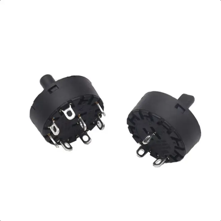 【5-2PCS】High Temperature Resistant Rotary Gear Switch 3 Pole 2 / 5 Pole 4 / 8 Pole 7 Band Knob Switch Of Juicer Mixer