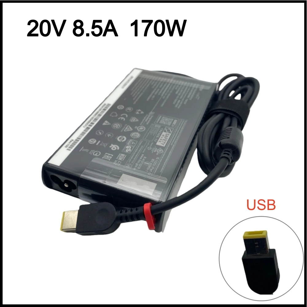 

New Genuine 20V 8.5A 170W Laptop Adapter Charger For Lenovo P73 W540 W541 T540P Yoga 15 45N0487 SA10R16886, 02DL140, ADL170SCC3A