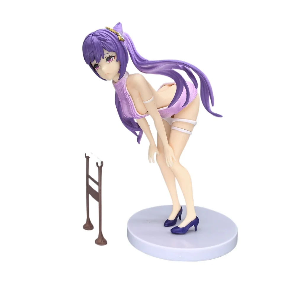 Genshin Impact Figure Keqing KeQueen Ke Qing Cute Anime Girl PVC Action Figure Toy 18cm Game Statue Collection Model Doll Gift