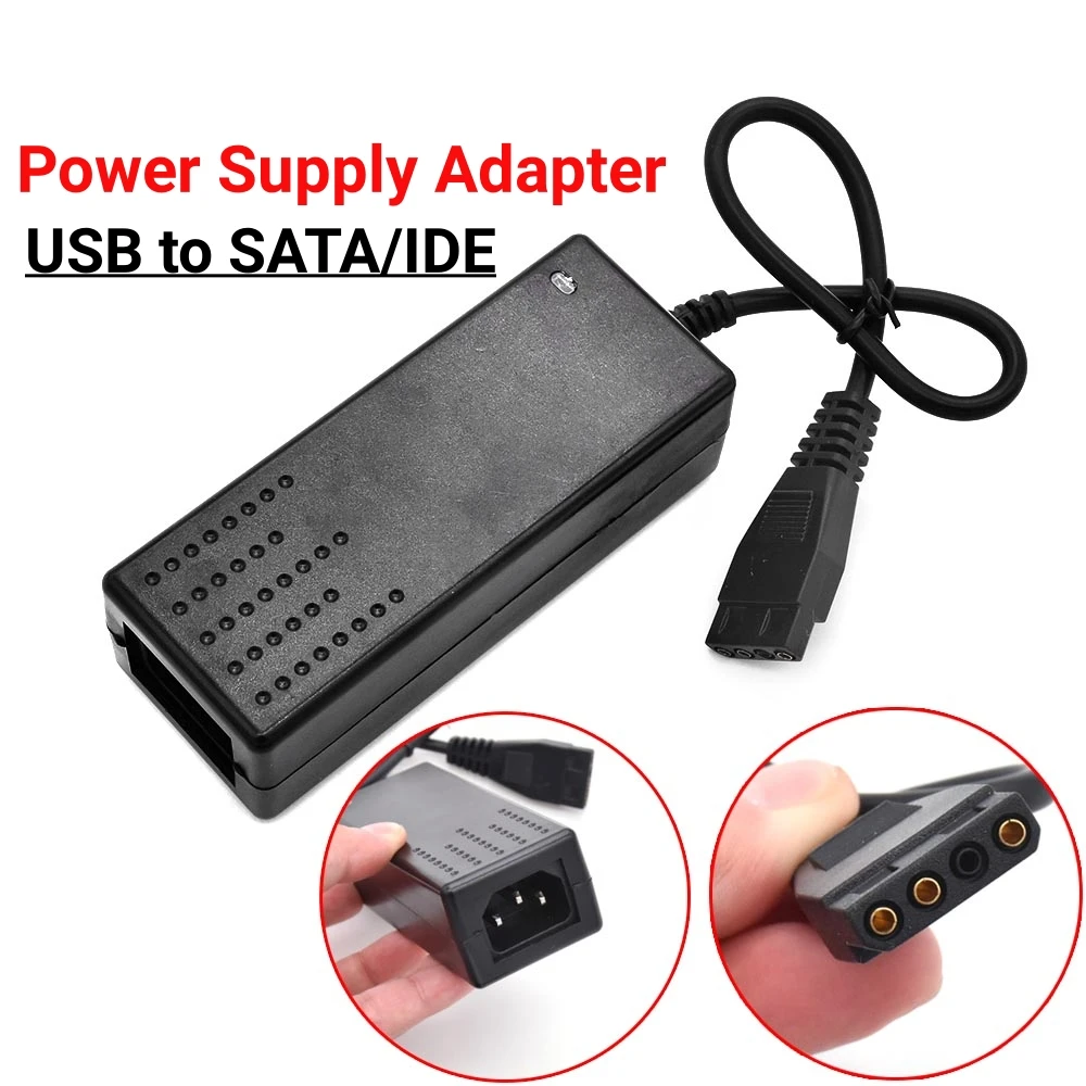 AC 100-240V To DC 12V/5V 2A USB To IDE/SATA Power Supply Adapter Optical Drive Hard Disk Power Supply Hard Drive CD / DVD - ROM