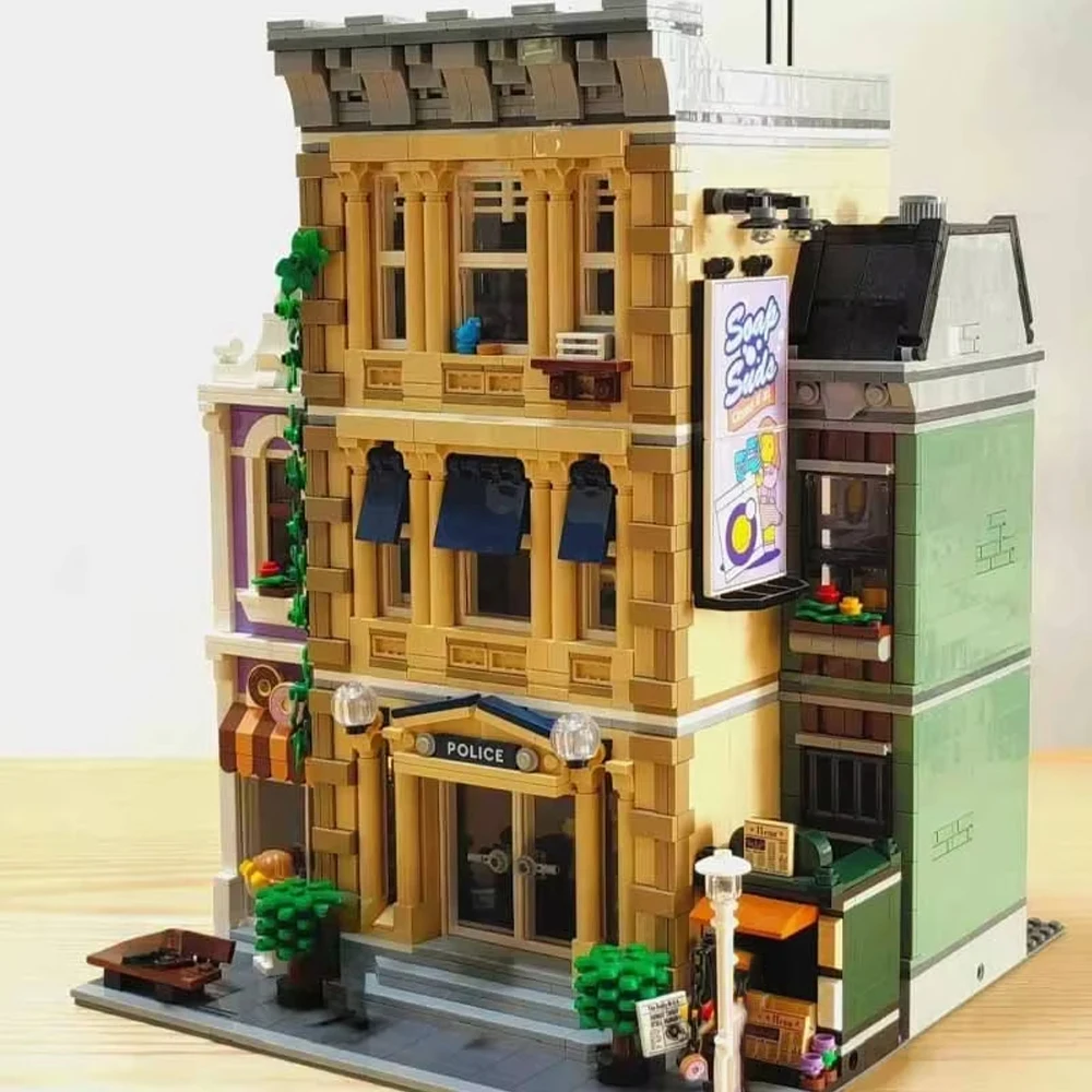 

street view, defend the building, puzzle, difficult assembly, boys and girls, Christmas gifts, birthday gifts