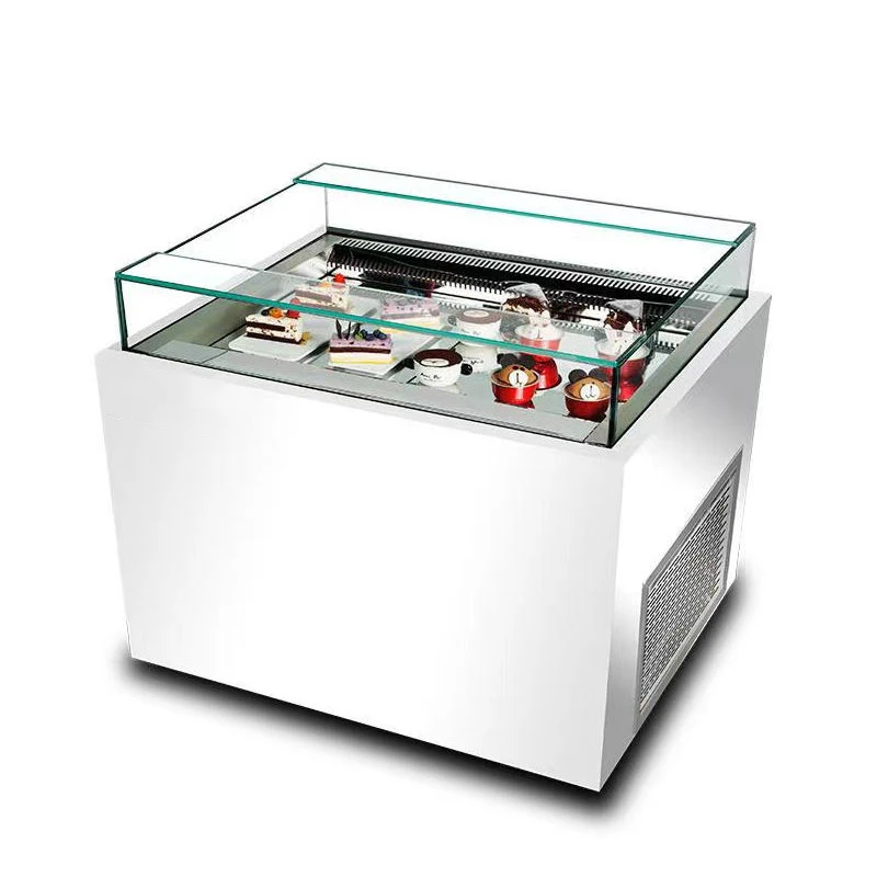 Commercial Refrigerator Glass Cake Showcase 1.2M Bakery Chiller Cake Display