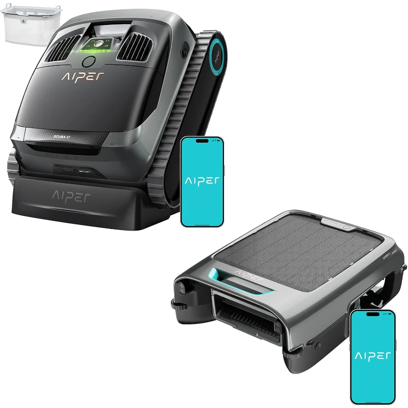 (ترقية) AIPER Scuba X1 و Surfer S2، العناية الشاملة لحمام السباحة (الأرضية والجدار والخط المائي وسطح حمام السباحة)، مثالية