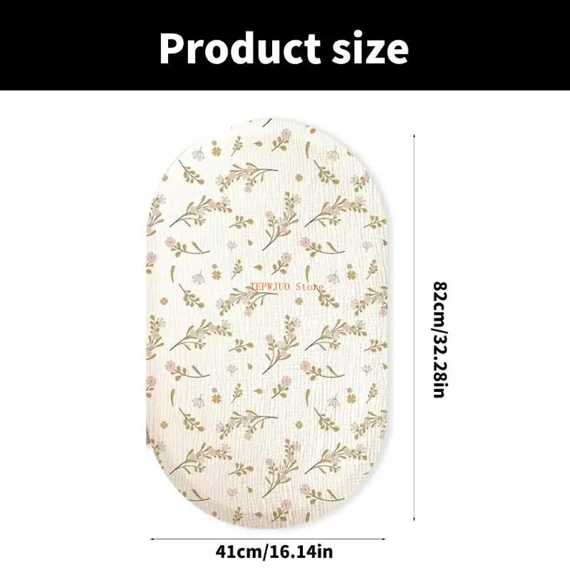 ملاءات سرير الأطفال حديثي الولادة U50F، فراش أنيق من القماش قابل للتنفس لراحة النوم