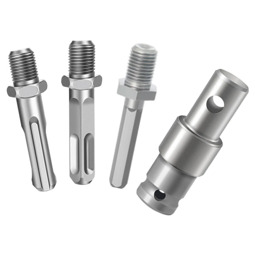 

1pc Earth Auger Adapter Tool 4 Interface Types For Impact Wrench Hammer Machine Power Tool Accessories