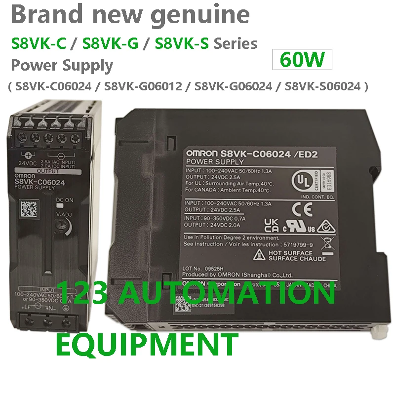 

Authentic New Omron S8VK-C06024 G06012 G06024 S06024 Power Supply 60W