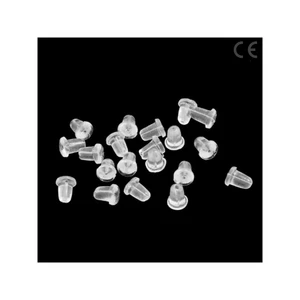 200pcs/lot Rubber Earring Back Silicone Round Ear Plug Blocked Caps Earrings Back Stoppers For DIY Earring Parts Jewelry Making