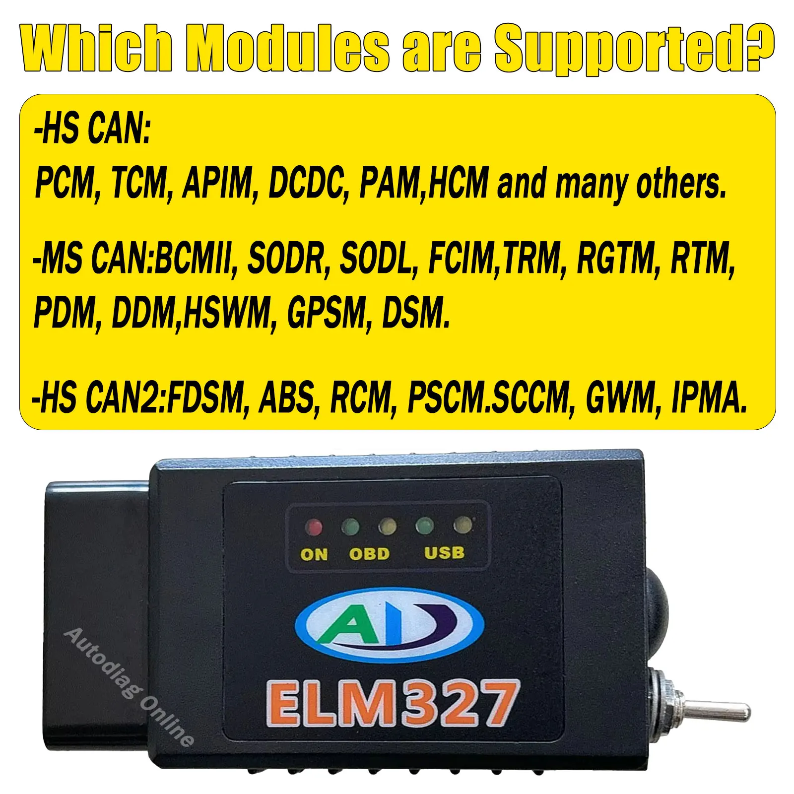 ELM327 V 1,4 Bluetooth OBD2 Scanner PIC18F25K80 FTDI FT232RL Chip Für Ford FORScan Schalter für HS/MS KÖNNEN ELM327 diagnose Werkzeug