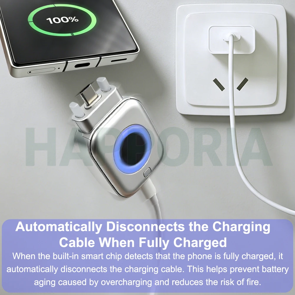140W Smart Auto Stop Charging Adapter with Overcharge Protection